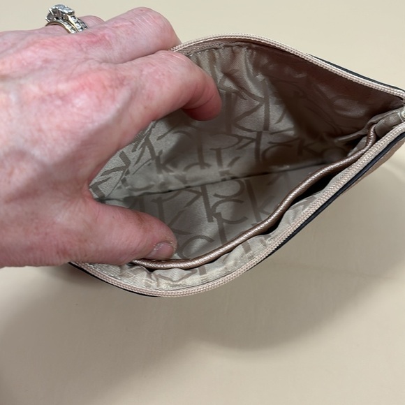 Calvin Klein signature metallic tan wristlet​​​​​​​​​ - Picture 5 of 8